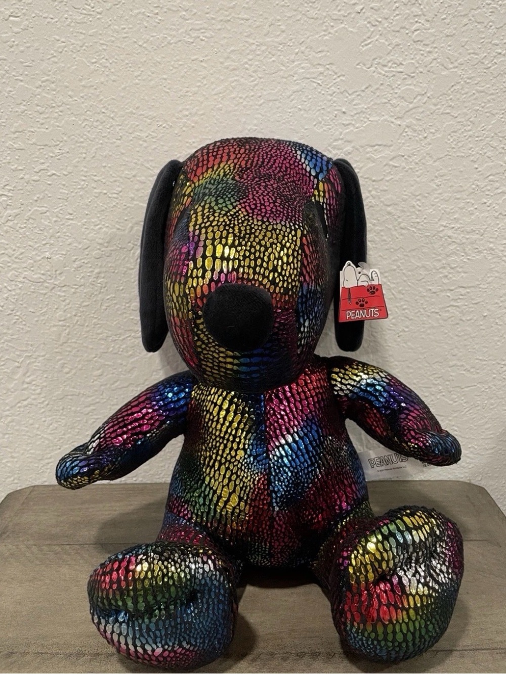 Peanuts Snoopy Rainbow Sequin Plush